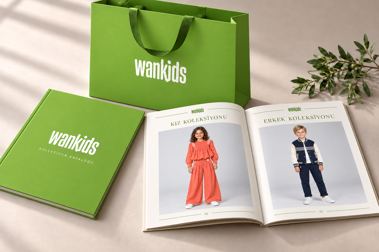 WAN KIDS kurumsal ürün tasarım örneği